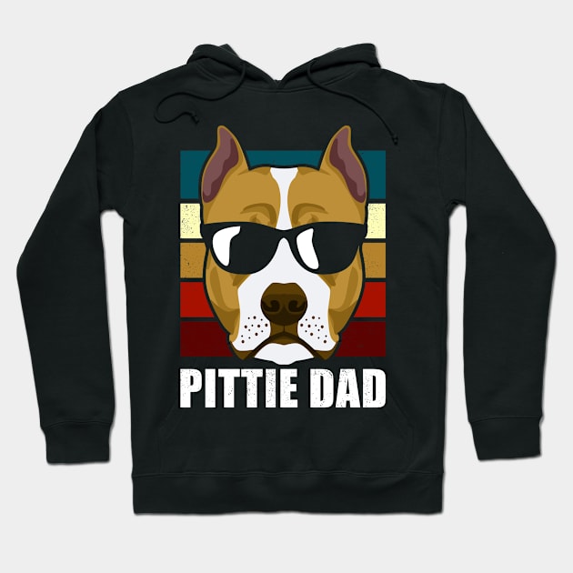 Pittie Dad | American Pit Bull Terrier Owner Gift Hoodie by Streetwear KKS